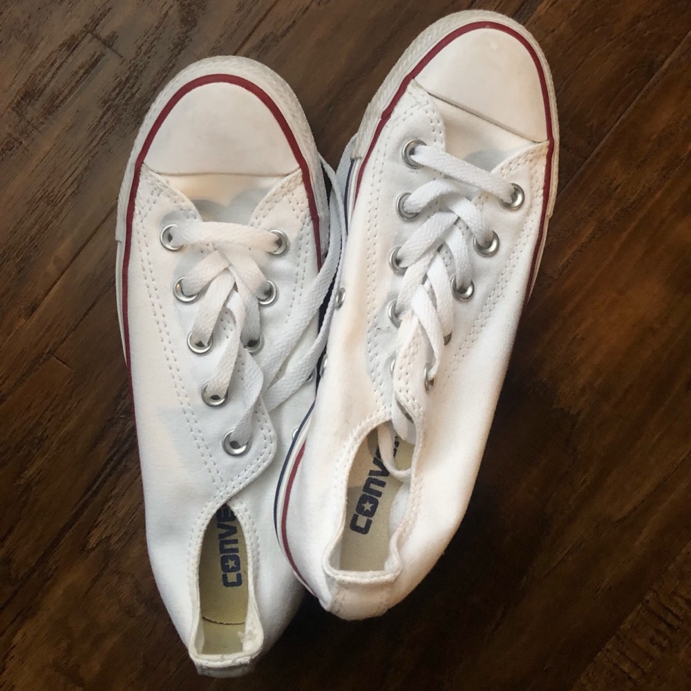 White low top Converse